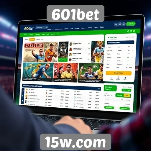 Interface e usabilidade do site 601bet